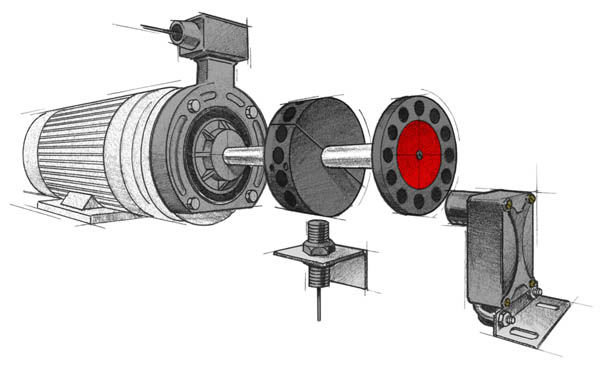 Shaft Speed Switch and Sensors on Motor Application