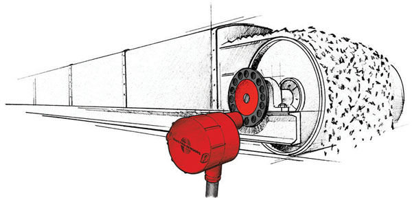 Speed switch on a Belt Conveyor