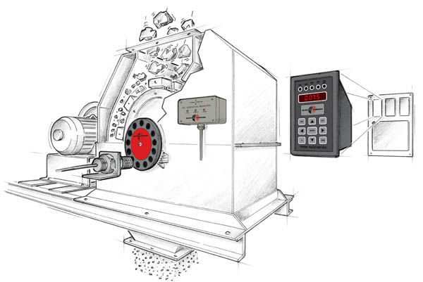 Vibration and Shaft Speed Monitoring on a Hammermill